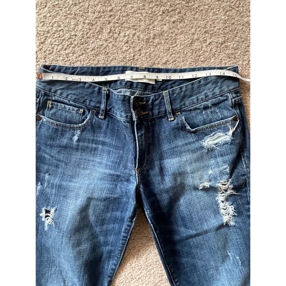 Vintage Abercrombie & Fitch Distressed Jeans Size 6 All Cotton Made in Hong Kong - Picture 6 of 8
